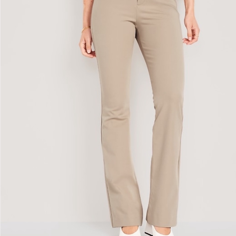 Old Navy Tan Boot Cut Pants Flare Style